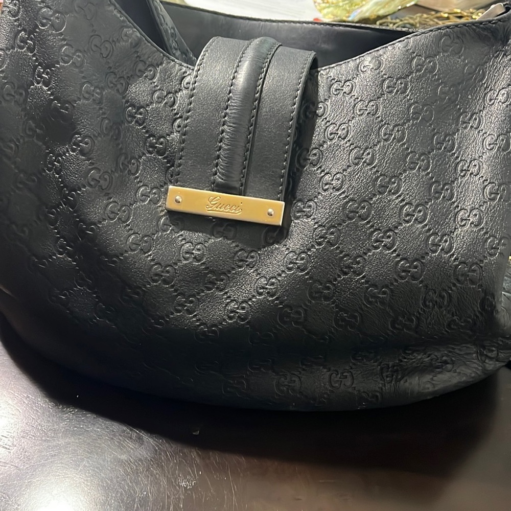 Gucci all black leather